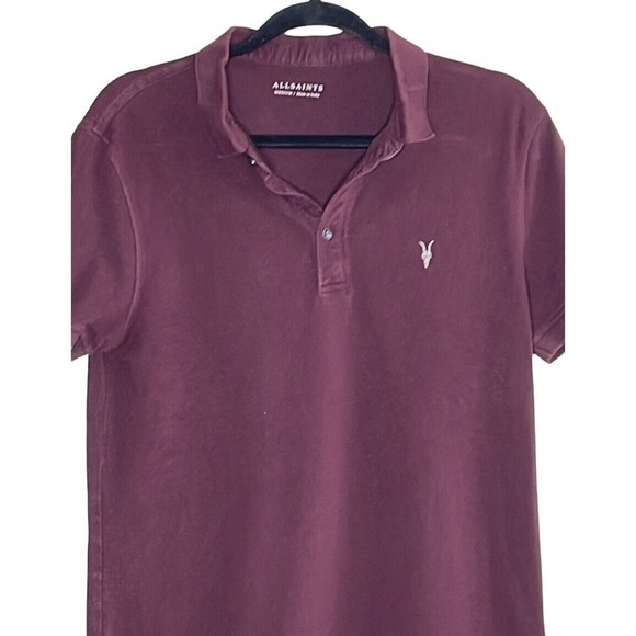 ALLSAINTS MEN'S CLASSIC POLO SIZE‎ M - Picture 3 of 7